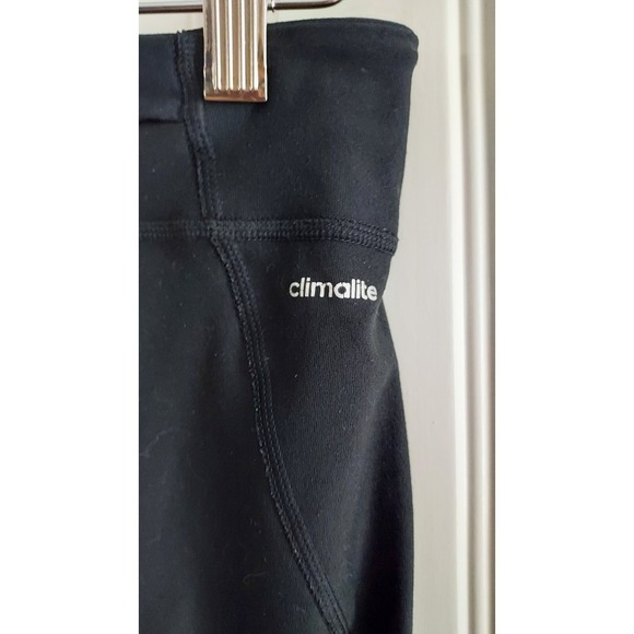 Adidas‎ Women's ClimaLite Workout Cropped Leggings Athletic Black Size Medium - Picture 5 of 7
